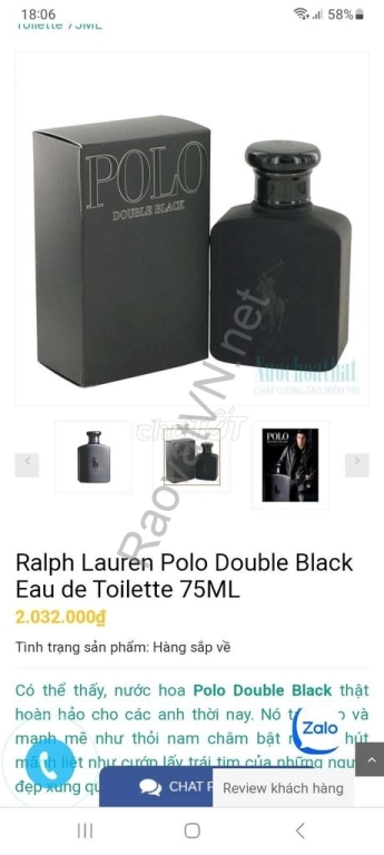 Bán nước hoa Polo Double Black 75ml