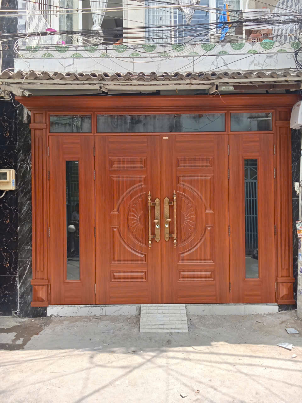 Cửa thép vân gỗ tại Châu Thành – Tây Ninh