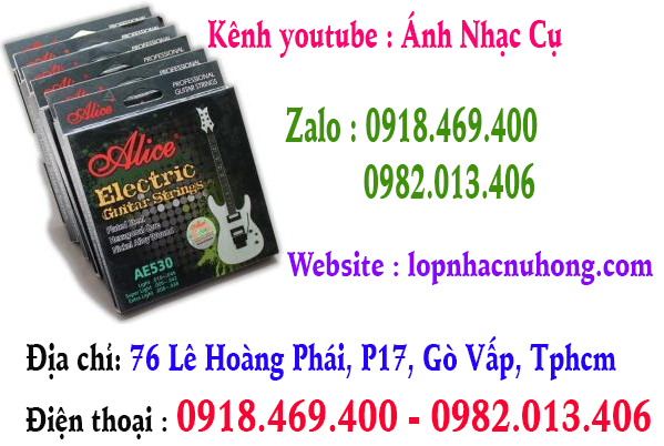 Thay dây đàn guitar điện ( electric guitar ) tại gò vấp, tphcm, sài gòn