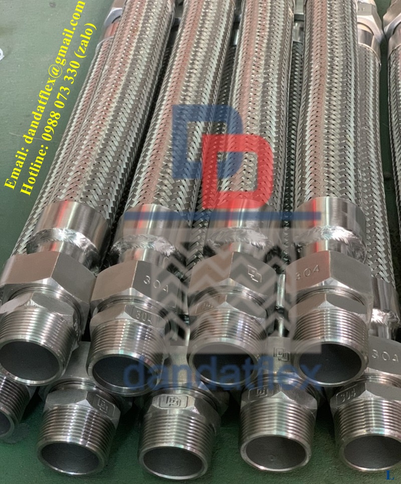 Khớp nối mềm inox 316, Ống mềm inox chịu nhiệt, Khớp chống rung inox, Khớp giảm chấn inox