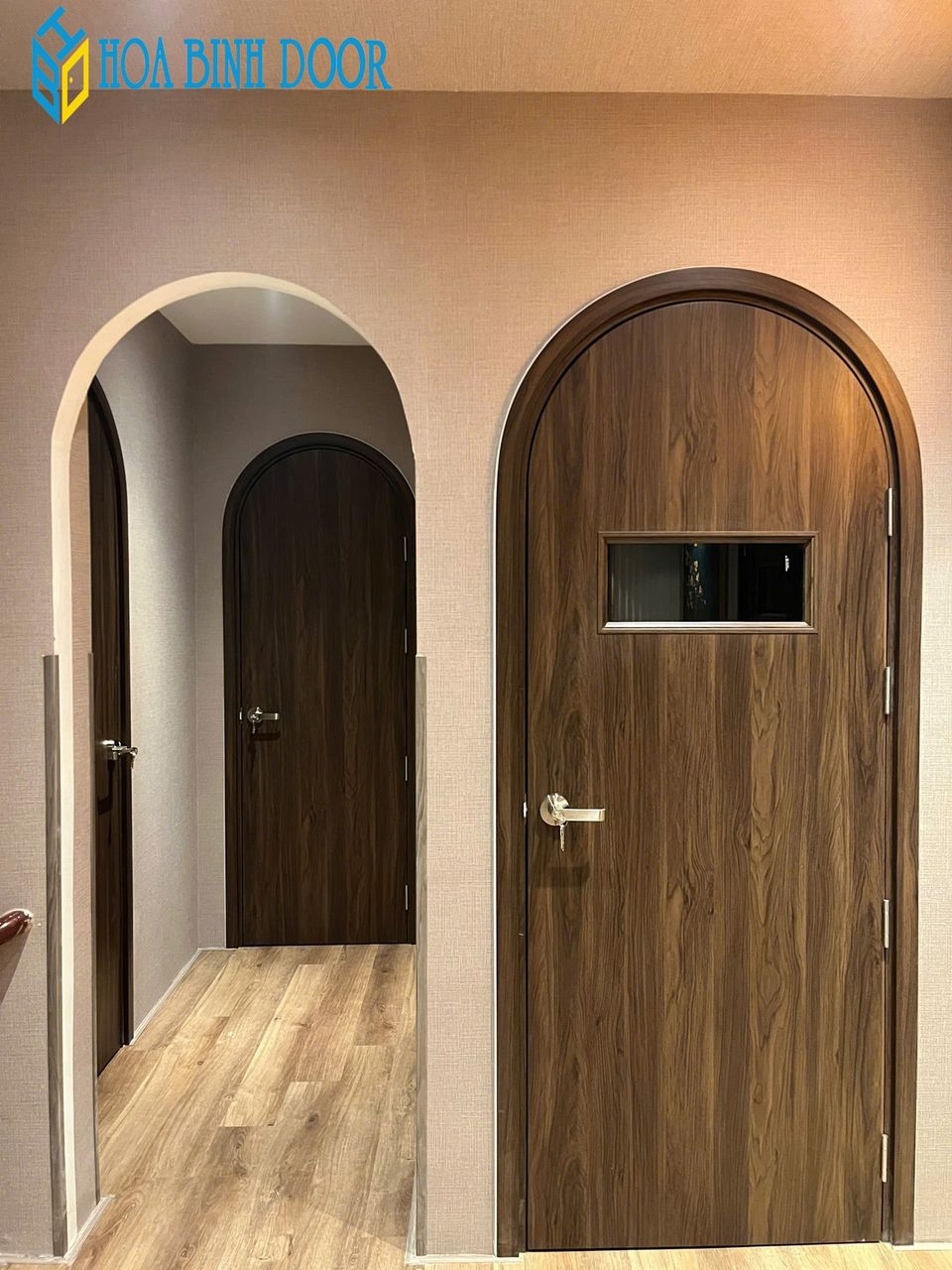Cửa vòm composite tại An Giang | Mẫu cửa phòng ngủ hiện đại