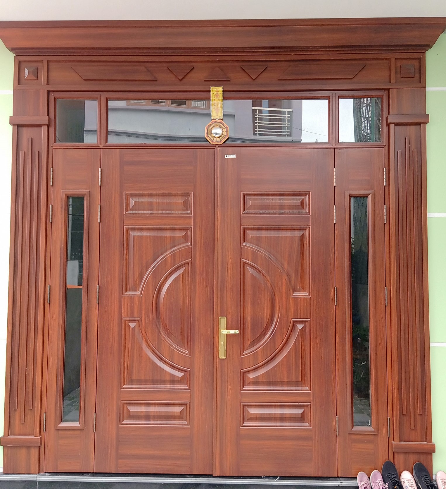 Cửa thép vân gỗ Tân Biên – Tây Ninh chất lượng cao