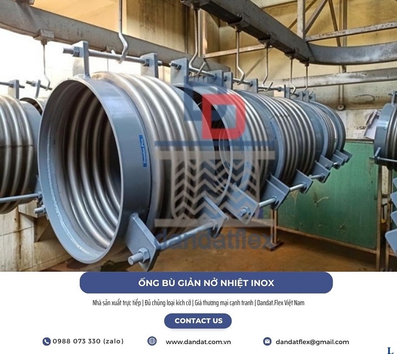 Khớp giãn nở inox, Khớp nối co giãn nhiệt, ống co giãn nhiệt, mối nối mềm inox