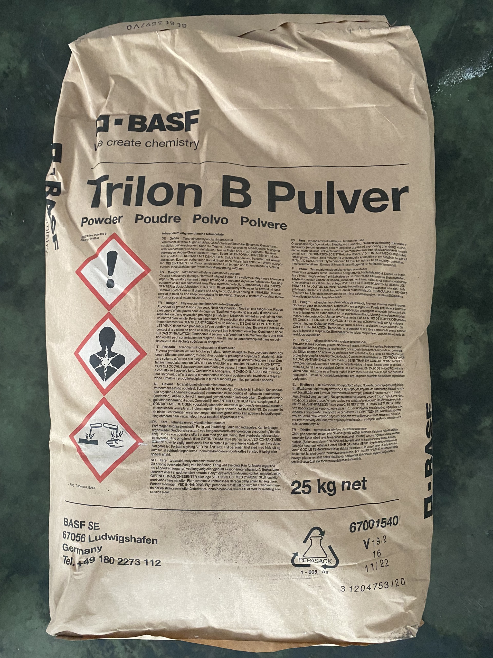TRILON B POWDER (EDTA.4NA) – Ethylendiamin Tetraacetic Acid